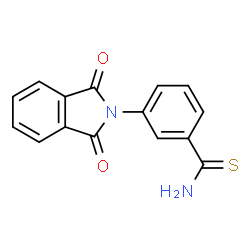 ChemSpider 2D Image | 3-(1,3-Dioxo-1,3-dihydro-2H-isoindol-2-yl)benzenecarbothioamide | C15H10N2O2S