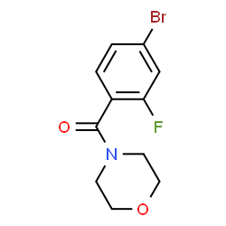 ChemSpider 2D Image | (4-Bromo-2-fluorophenyl)(morpholino)methanone | C11H11BrFNO2