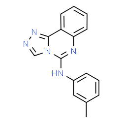 ChemSpider 2D Image | N-(3-Methylphenyl)[1,2,4]triazolo[4,3-c]quinazolin-5-amine | C16H13N5