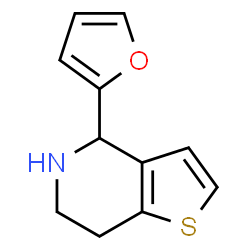 ChemSpider 2D Image | 4-(furan-2-yl)-4H,5H,6H,7H-thieno[3,2-c]pyridine | C11H11NOS