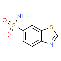ChemSpider 2D Image | 1,3-Benzothiazole-6-sulfonamide | C7H6N2O2S2