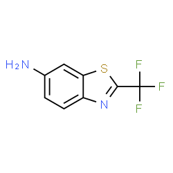 ChemSpider 2D Image | 2-(Trifluoromethyl)-1,3-benzothiazol-6-amine | C8H5F3N2S
