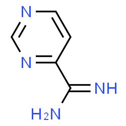 ChemSpider 2D Image | 4-Pyrimidinecarboximidamide | C5H6N4