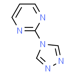 ChemSpider 2D Image | 2-(4H-1,2,4-Triazol-4-yl)pyrimidine | C6H5N5