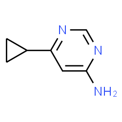 ChemSpider 2D Image | 6-Cyclopropyl-4-pyrimidinamine | C7H9N3