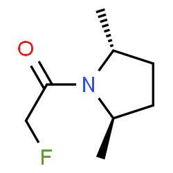 ChemSpider 2D Image | 1-[(2R,5R)-2,5-Dimethyl-1-pyrrolidinyl]-2-fluoroethanone | C8H14FNO