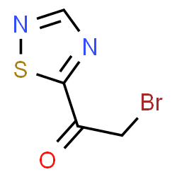 ChemSpider 2D Image | 2-Bromo-1-(1,2,4-thiadiazol-5-yl)ethanone | C4H3BrN2OS