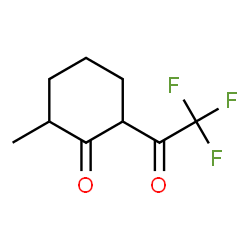 ChemSpider 2D Image | 2-Methyl-6-(trifluoroacetyl)cyclohexanone | C9H11F3O2
