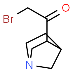 ChemSpider 2D Image | 1-(1-Azabicyclo[2.2.1]hept-3-yl)-2-bromoethanone | C8H12BrNO