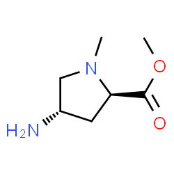 ChemSpider 2D Image | Methyl (4S)-4-amino-1-methyl-D-prolinate | C7H14N2O2