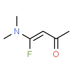 ChemSpider 2D Image | (3Z)-4-(Dimethylamino)-4-fluoro-3-buten-2-one | C6H10FNO