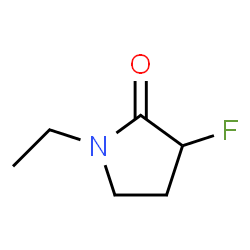 ChemSpider 2D Image | 1-Ethyl-3-fluoro-2-pyrrolidinone | C6H10FNO