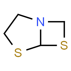 ChemSpider 2D Image | 4,6-Dithia-1-azabicyclo[3.2.0]heptane | C4H7NS2