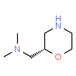 ChemSpider 2D Image | (S)-N,N-dimethyl-1-(morpholin-2-yl)methanamine | C7H16N2O