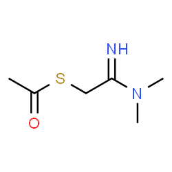 ChemSpider 2D Image | S-[2-(Dimethylamino)-2-iminoethyl] ethanethioate | C6H12N2OS