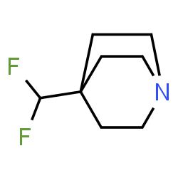 ChemSpider 2D Image | 4-(Difluoromethyl)quinuclidine | C8H13F2N