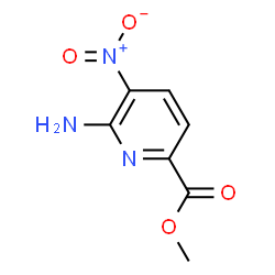 ChemSpider 2D Image | Methyl 6-amino-5-nitropyridine-2-carboxylate | C7H7N3O4