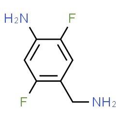 ChemSpider 2D Image | 4-(Aminomethyl)-2,5-difluoroaniline | C7H8F2N2