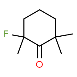 ChemSpider 2D Image | 2-Fluoro-2,6,6-trimethylcyclohexanone | C9H15FO