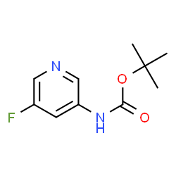 ChemSpider 2D Image | tert-Butyl N-(5-fluoropyridin-3-yl)carbamate | C10H13FN2O2