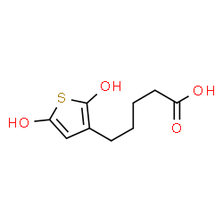 ChemSpider 2D Image | 5-(2,5-Dihydroxy-3-thienyl)pentanoic acid | C9H12O4S