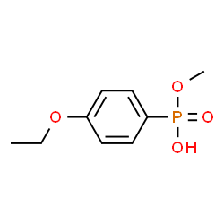 ChemSpider 2D Image | Methyl hydrogen (4-ethoxyphenyl)phosphonate | C9H13O4P