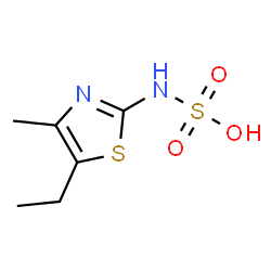 ChemSpider 2D Image | (5-Ethyl-4-methyl-1,3-thiazol-2-yl)sulfamic acid | C6H10N2O3S2