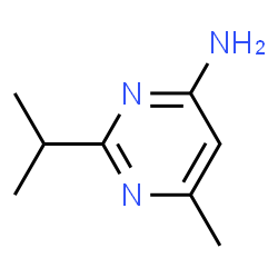 ChemSpider 2D Image | 2-Isopropyl-6-methyl-4-pyrimidinamine | C8H13N3
