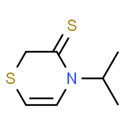 ChemSpider 2D Image | 4-Isopropyl-2H-1,4-thiazine-3(4H)-thione | C7H11NS2