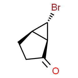 ChemSpider 2D Image | (1R,5R,6S)-6-Bromobicyclo[3.1.0]hexan-2-one | C6H7BrO