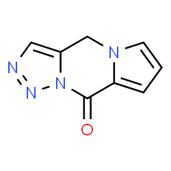ChemSpider 2D Image | 4H,9H-Pyrrolo[1,2-a][1,2,3]triazolo[1,5-d]pyrazin-9-one | C8H6N4O