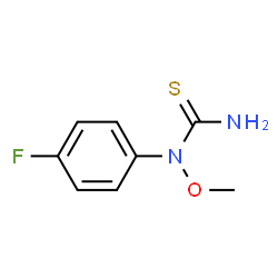 ChemSpider 2D Image | 1-(4-Fluorophenyl)-1-methoxythiourea | C8H9FN2OS
