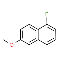 ChemSpider 2D Image | 1-Fluoro-6-methoxynaphthalene | C11H9FO
