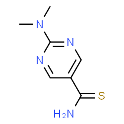 ChemSpider 2D Image | 2-(Dimethylamino)-5-pyrimidinecarbothioamide | C7H10N4S