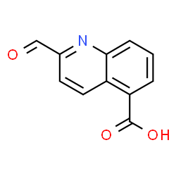 ChemSpider 2D Image | 2-Formyl-5-quinolinecarboxylic acid | C11H7NO3
