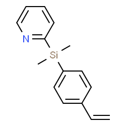 ChemSpider 2D Image | 2-[Dimethyl(4-vinylphenyl)silyl]pyridine | C15H17NSi