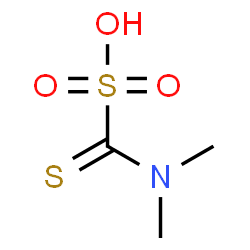 ChemSpider 2D Image | (Dimethylamino)(thioxo)methanesulfonic acid | C3H7NO3S2