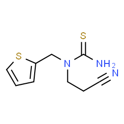 ChemSpider 2D Image | 1-(2-Cyanoethyl)-1-(2-thienylmethyl)thiourea | C9H11N3S2