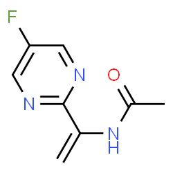ChemSpider 2D Image | N-(1-(5-Fluoropyrimidin-2-yl)vinyl)acetamide | C8H8FN3O