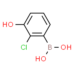 ChemSpider 2D Image | (2-Chloro-3-hydroxyphenyl)boronic acid | C6H6BClO3