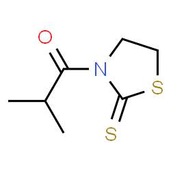 ChemSpider 2D Image | 2-Methyl-1-(2-thioxo-1,3-thiazolidin-3-yl)-1-propanone | C7H11NOS2