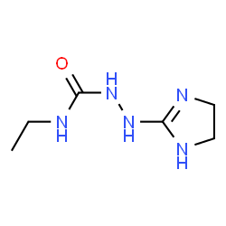 ChemSpider 2D Image | 2-(4,5-Dihydro-1H-imidazol-2-yl)-N-ethylhydrazinecarboxamide | C6H13N5O