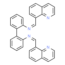 ChemSpider 2D Image | (Z,Z)-N,N'-2,2'-Biphenyldiylbis[1-(8-quinolinyl)methanimine] | C32H22N4