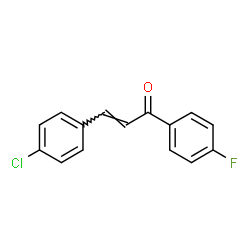 ChemSpider 2D Image | (2E)-3-(4-Chlorophenyl)-1-(4-fluorophenyl)-2-propen-1-one | C15H10ClFO