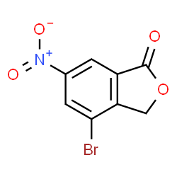 ChemSpider 2D Image | 4-Bromo-6-nitro-2-benzofuran-1(3H)-one | C8H4BrNO4