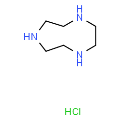 ChemSpider 2D Image | 1,4,7-Triazonane hydrochloride (1:1) | C6H16ClN3
