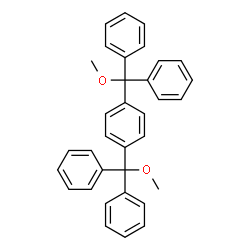 ChemSpider 2D Image | 1,4-Bis[methoxy(diphenyl)methyl]benzene | C34H30O2