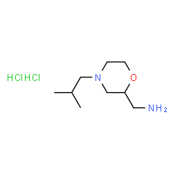 ChemSpider 2D Image | 1-(4-Isobutyl-2-morpholinyl)methanamine dihydrochloride | C9H22Cl2N2O