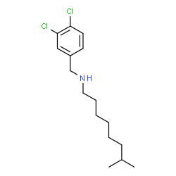 ChemSpider 2D Image | N-(3,4-Dichlorobenzyl)-7-methyl-1-octanamine | C16H25Cl2N