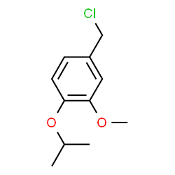 ChemSpider 2D Image | 4-(Chloromethyl)-1-isopropoxy-2-methoxybenzene | C11H15ClO2